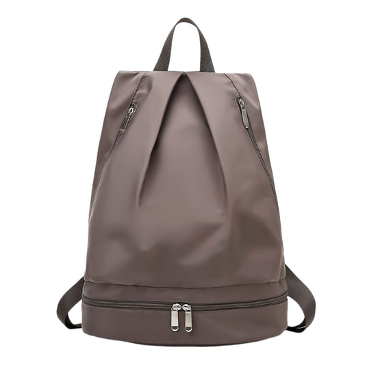 Anna-Kaci Women' s Lightweight Multi-Compartment Backpack with Front Zip Pockets and Bottom Storage Compartment for Daily Organization