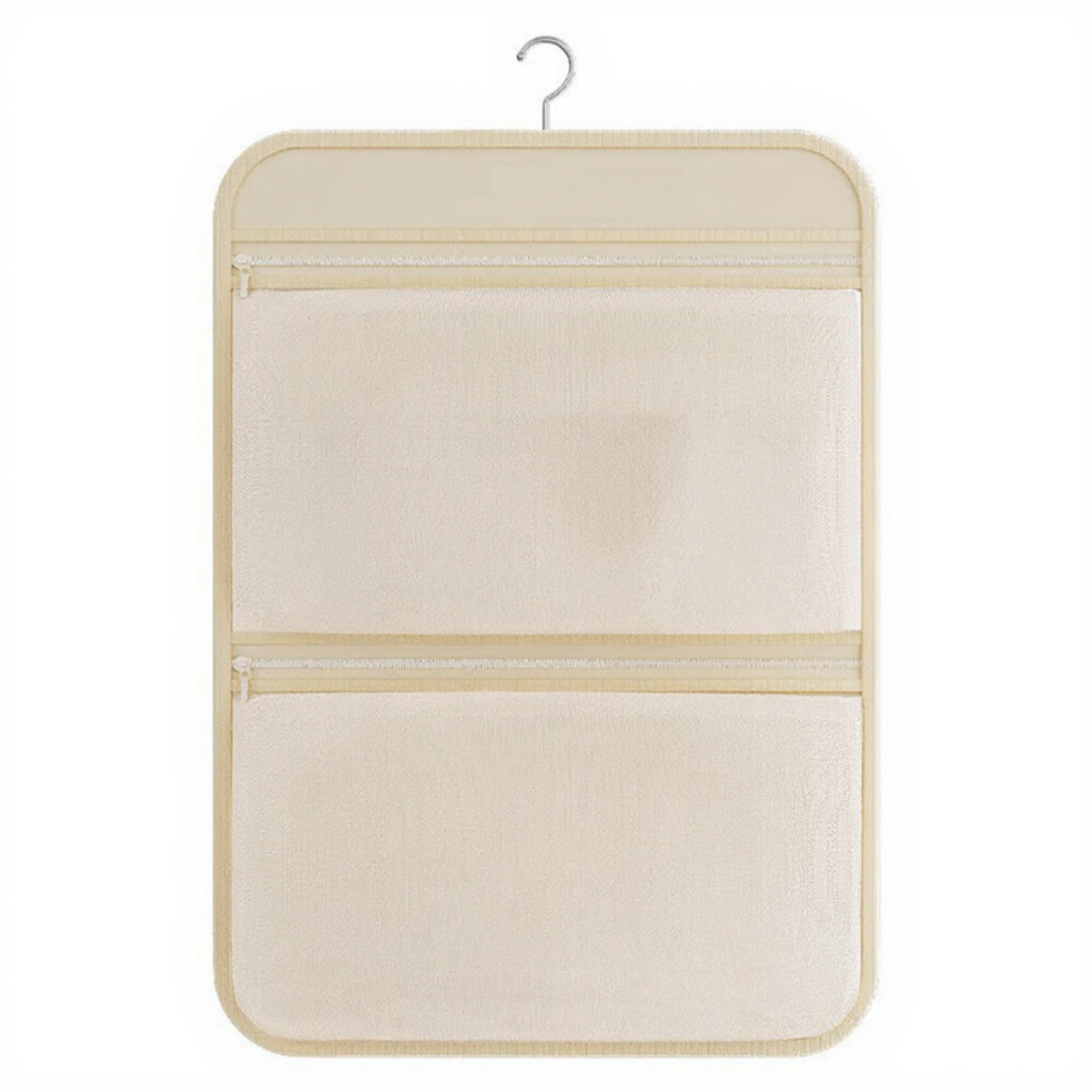 Anna-Kaci Women's Hanging Organizer with Dual Zippered Compartments Space-Saving Storage Design for Closets Bathrooms