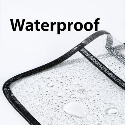 Anna-Kaci Women's Clear Hanging Shower Organizer with Touch-Friendly Phone Pocket Water-Resistant Storage Shelf