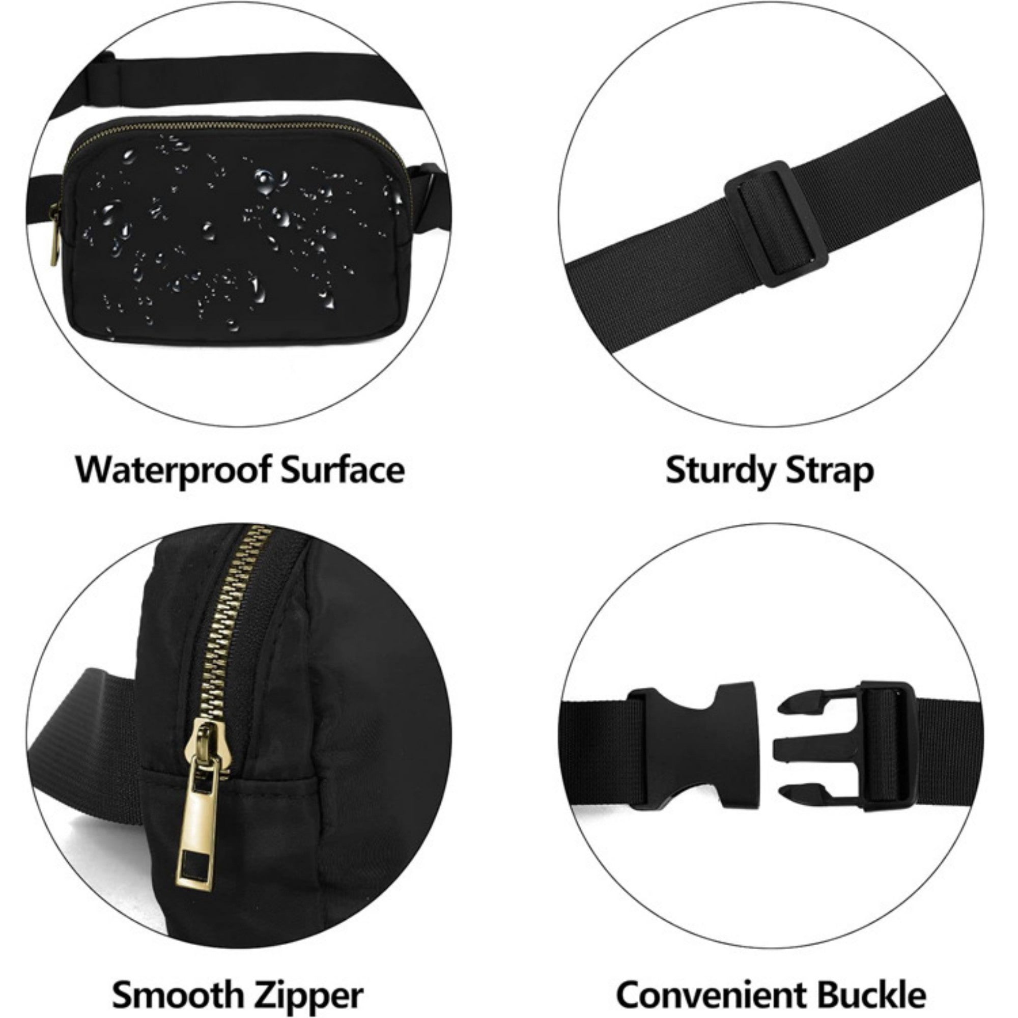 Anna-Kaci Women's Crossbody Sling Bag with Adjustable Strap and Zippered Main Compartment for Hands-Free Everyday Convenience