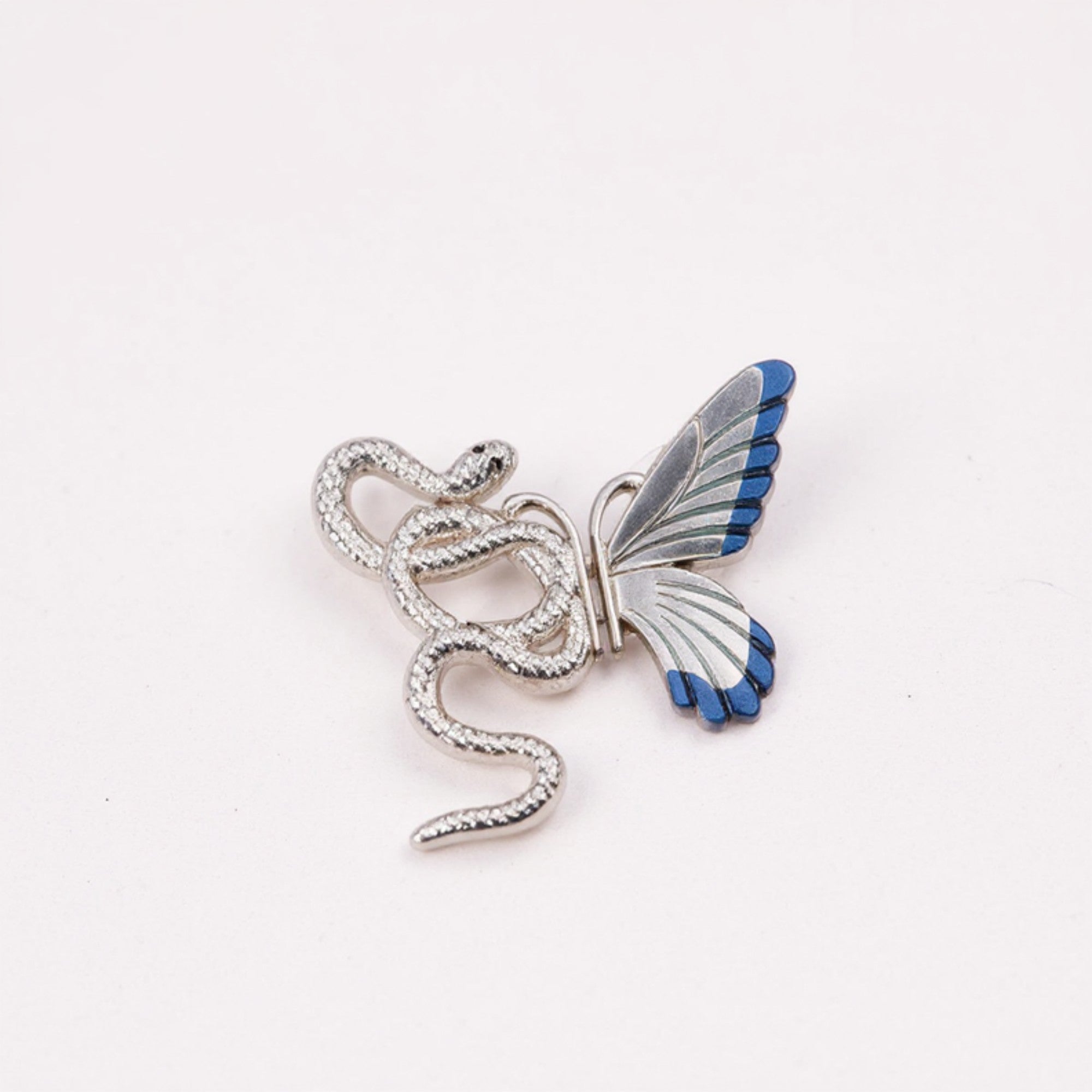 Anna-Kaci 3-Piece Snake and Butterfly Jean Buckle Extender Set with Detailed Metal Designs for Adjustable Fit and Added Waistroom 1.4x1.2in