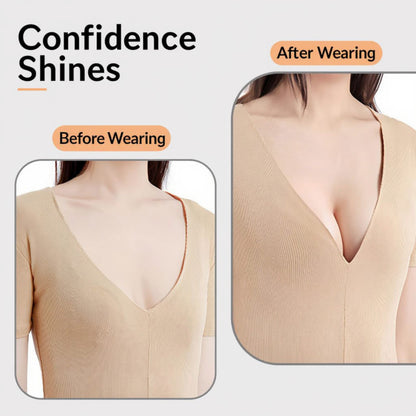 Anna-Kaci Washable Reusable Adhesive Bra Pads with Soft Flexible Shape and Strong Grip Design for Invisible Support 4.5x4.3in