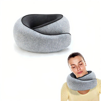 Anna-Kaci Ergonomic Travel Neck Pillow with Soft Cushioned Wrap Design and Supportive Contoured Structure for Comfortable Rest