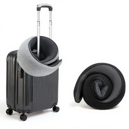 Anna-Kaci Ergonomic Travel Neck Pillow with Soft Cushioned Wrap Design and Supportive Contoured Structure for Comfortable Rest