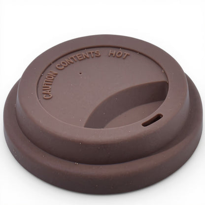 Anna-Kaci Reusable Silicone Coffee Cup Lid Spill Resistant Hot Drink Cover with Sip Opening 3.5x0.7in