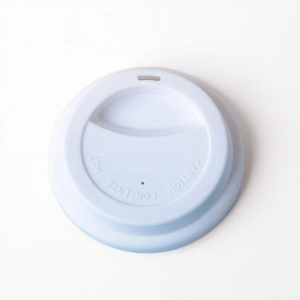Anna-Kaci Reusable Silicone Coffee Cup Lid Spill Resistant Hot Drink Cover with Sip Opening 3.5x0.7in