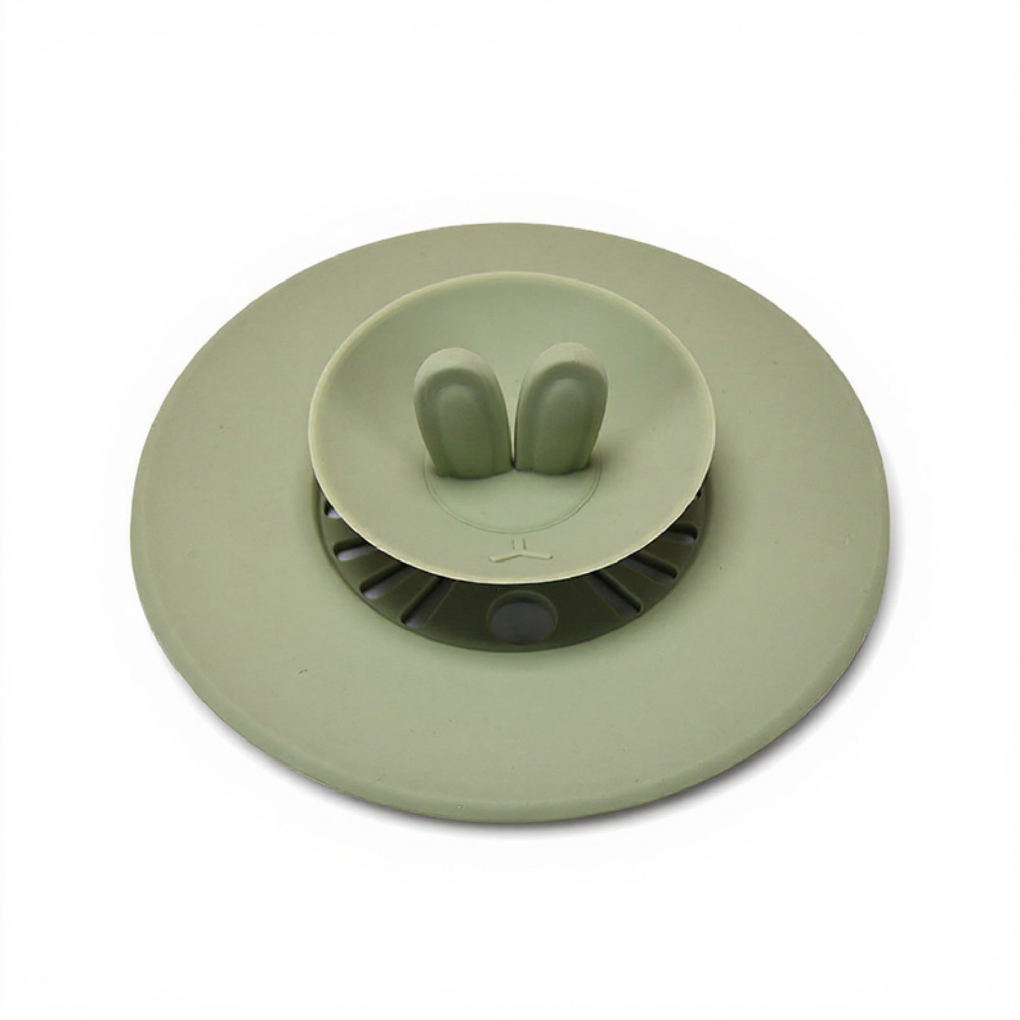 Anna-Kaci Silicone Bunny Ear Cup Lid Dustproof Insulated Drink Cover with Pop Up Vent Seal 4.6x0.7in