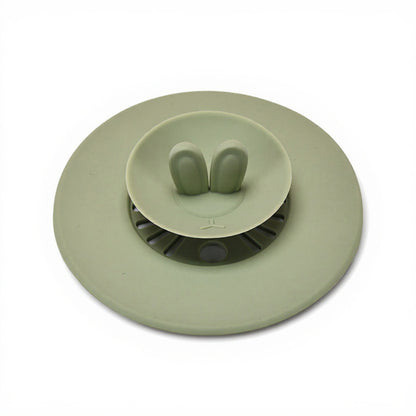 Anna-Kaci Silicone Bunny Ear Cup Lid Dustproof Insulated Drink Cover with Pop Up Vent Seal 4.6x0.7in