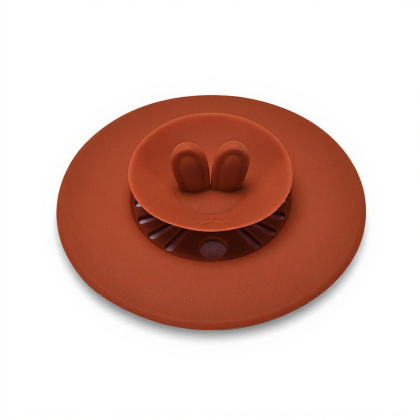 Anna-Kaci Silicone Bunny Ear Cup Lid Dustproof Insulated Drink Cover with Pop Up Vent Seal 4.6x0.7in