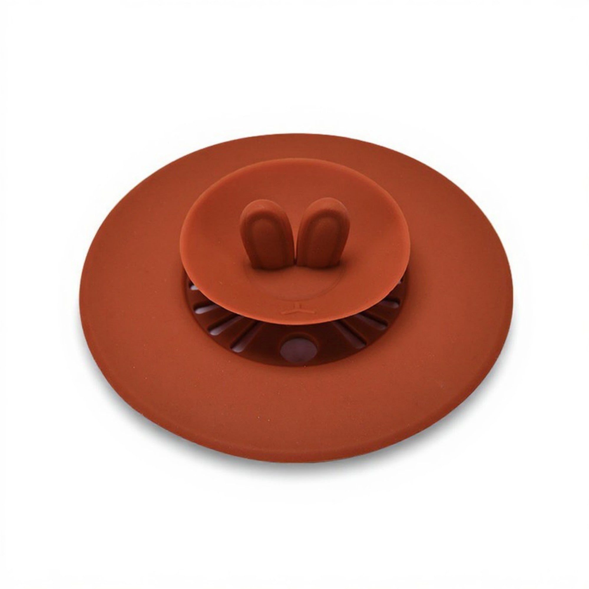 Anna-Kaci Silicone Bunny Ear Cup Lid Dustproof Insulated Drink Cover with Pop Up Vent Seal 4.6x0.7in