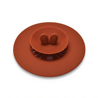 Anna-Kaci Silicone Bunny Ear Cup Lid Dustproof Insulated Drink Cover with Pop Up Vent Seal 4.6x0.7in