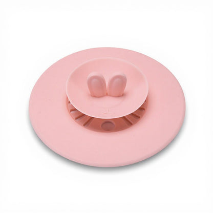 Anna-Kaci Silicone Bunny Ear Cup Lid Dustproof Insulated Drink Cover with Pop Up Vent Seal 4.6x0.7in