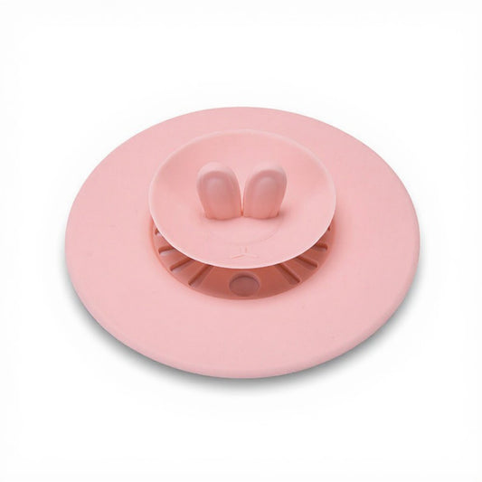 Anna-Kaci Silicone Bunny Ear Cup Lid Dustproof Insulated Drink Cover with Pop Up Vent Seal 4.6x0.7in