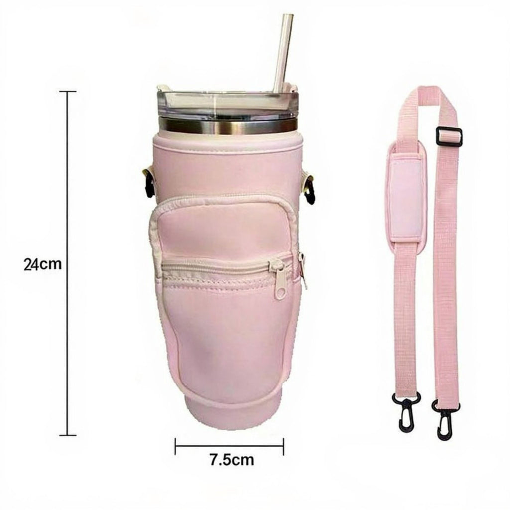 Anna-Kaci Women¡¯s Multifunctional Drink Holder Bag with Key, Card, and Phone Storage, Adjustable Strap for Hands-Free Convenience