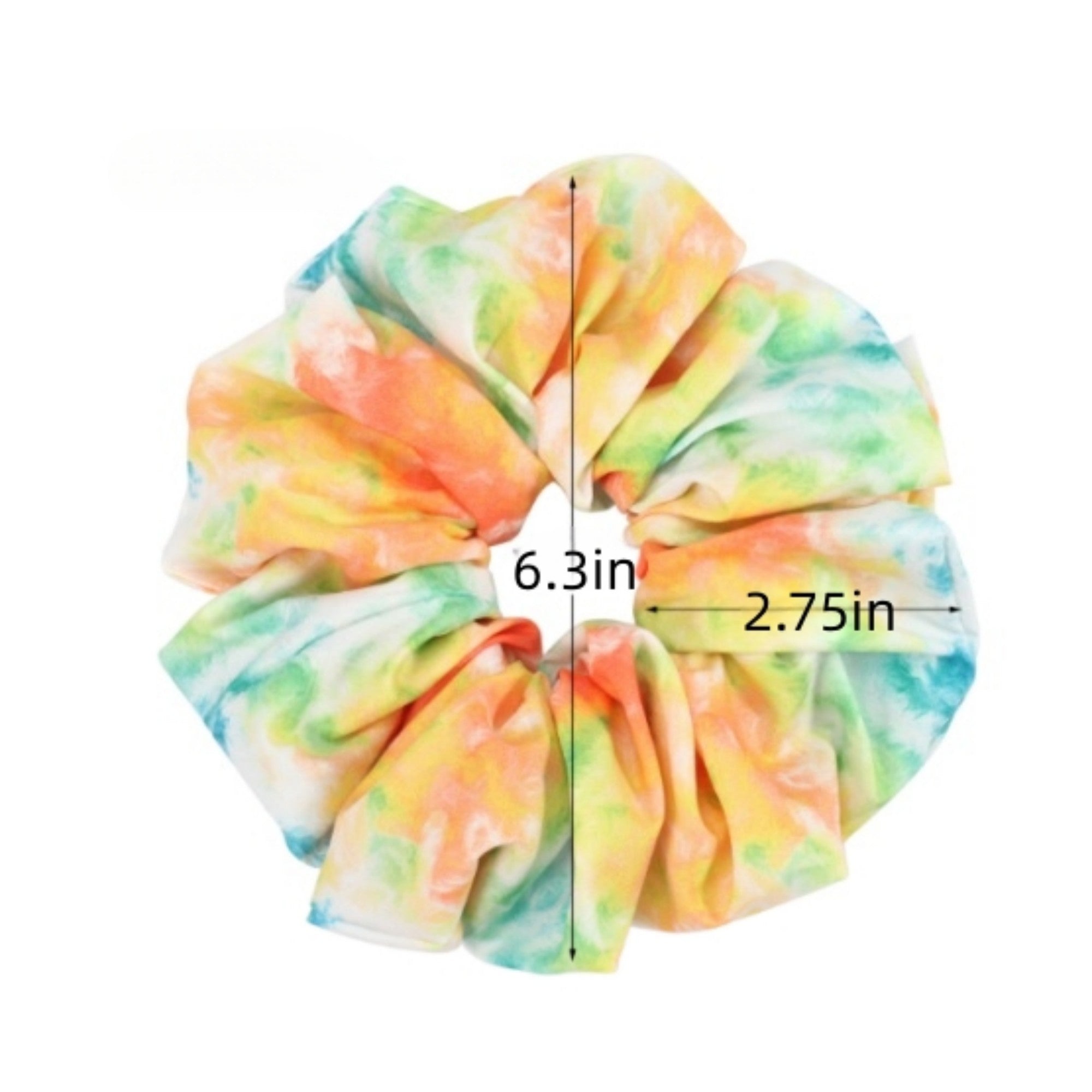 Anna-Kaci 3-Piece Heart Print Fashion Hair Scrunchie Set with Soft Fabric and Gentle Elastic Hold