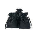 Anna-Kaci 6-Piece Satin Drawstring Pouch Set with Soft Fabric Finish for Jewelry Beauty and Gift Storage