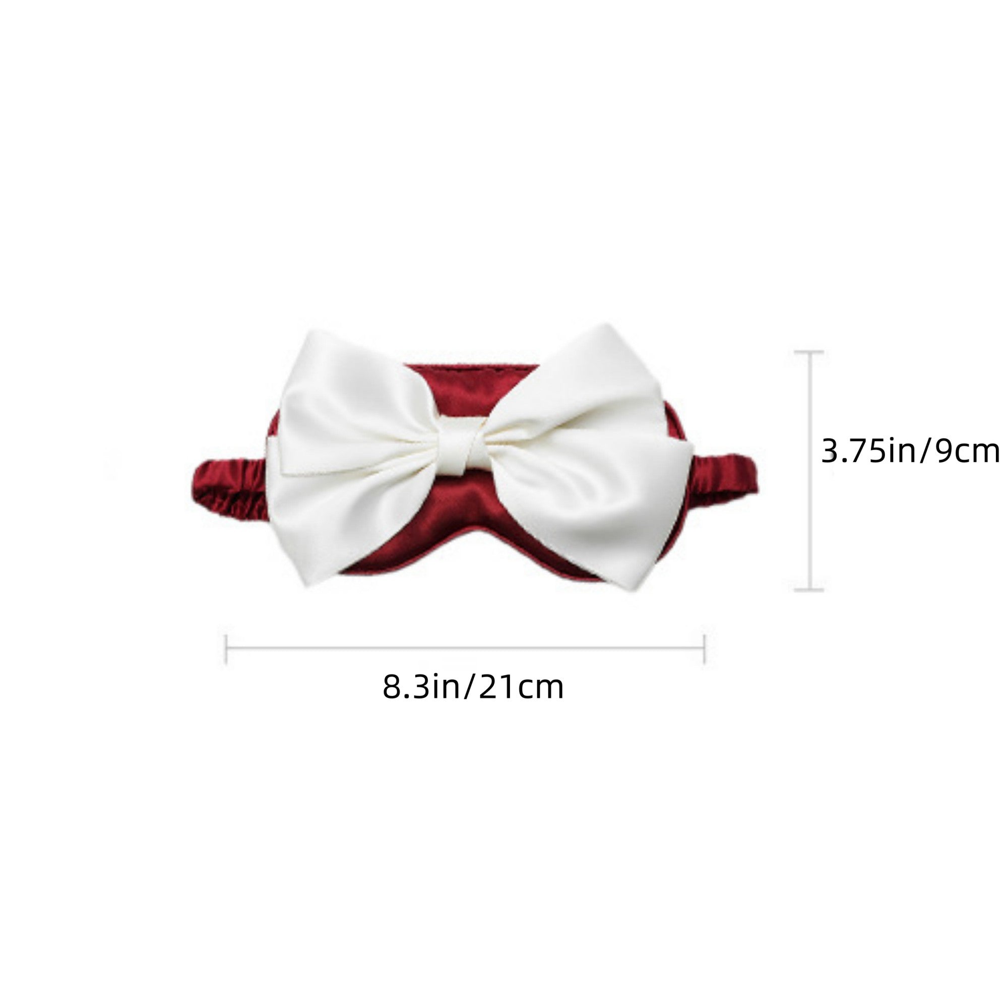 Anna-Kaci Women's Satin Sleep Mask with Oversized Bow Detail and Elastic Comfort Fit