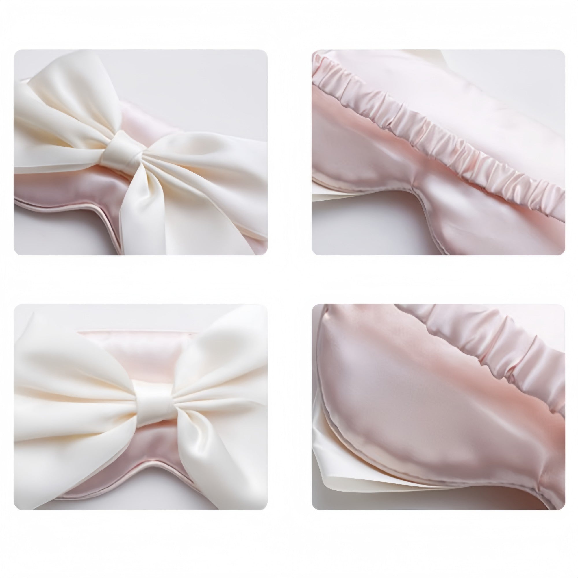 Anna-Kaci Women's Satin Sleep Mask with Oversized Bow Detail and Elastic Comfort Fit