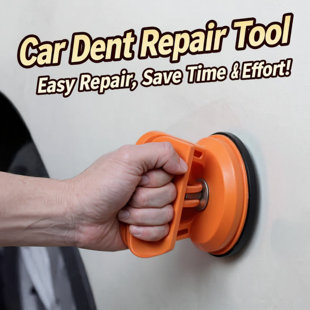 Anna-Kaci Car Dent Repair Suction Cup Tool with Heavy Duty Handle for Auto Body Panel Pulling 2-Piece Set 4x4.5in