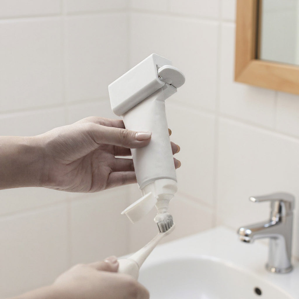 Anna-Kaci Wall Mounted Tube Squeezer Dispenser for Toothpaste and Cream Tubes with No Drill Installation 2-Piece Set