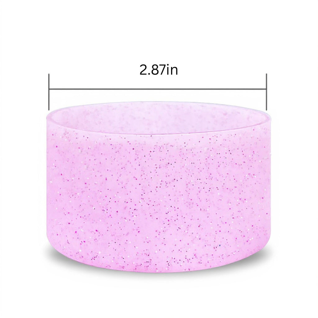 Anna-Kaci Silicone Bottle Protective Boot Sleeve for Reusable Water Bottles with Shock Absorbing Base 6-Piece Set 3in