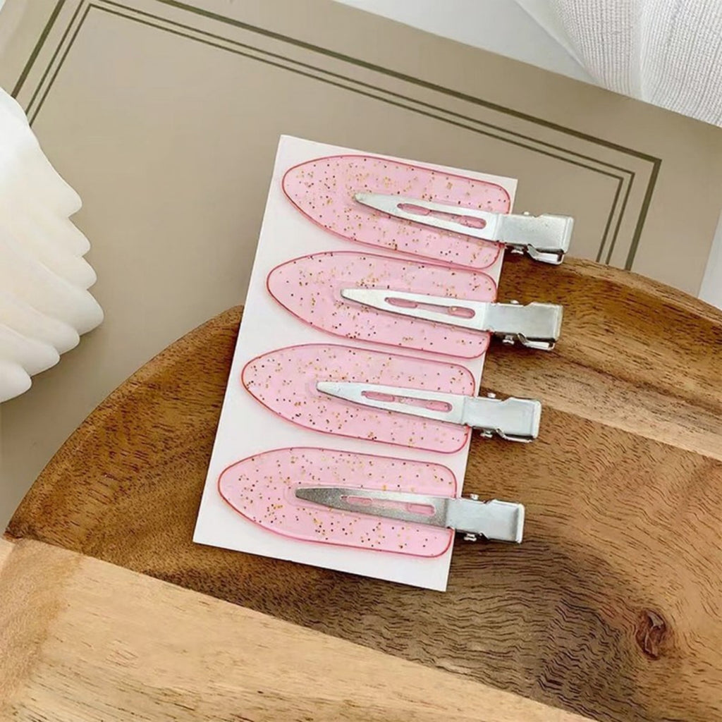 Anna-Kaci Decorative Hair Sectioning Clips with Metal Alligator Clamp for Styling and Everyday Hold 6-Piece Set 2.3x0.7in