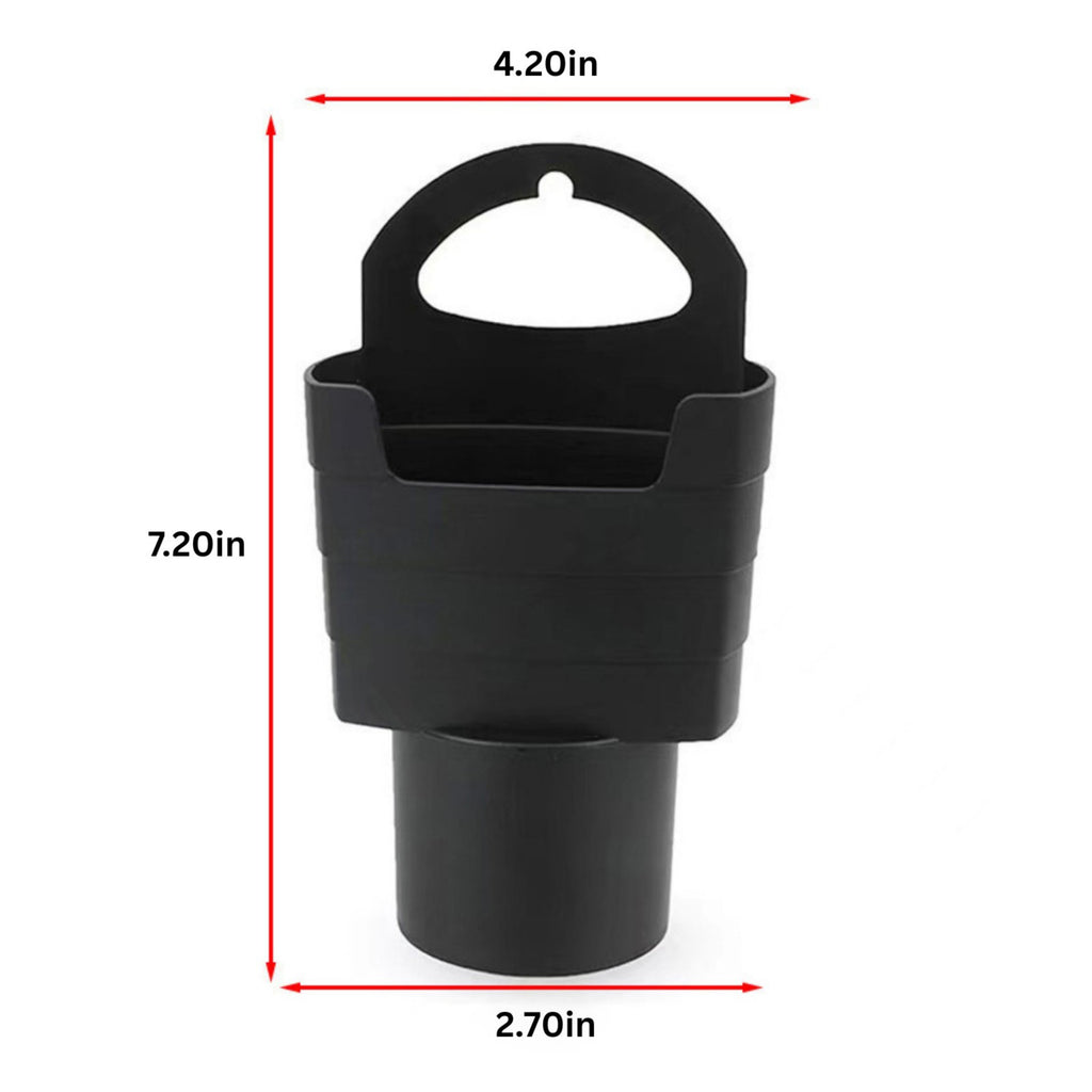 Anna-Kaci Car Cup Holder Trash Can Organizer with Removable Inner Tray and Handle Design