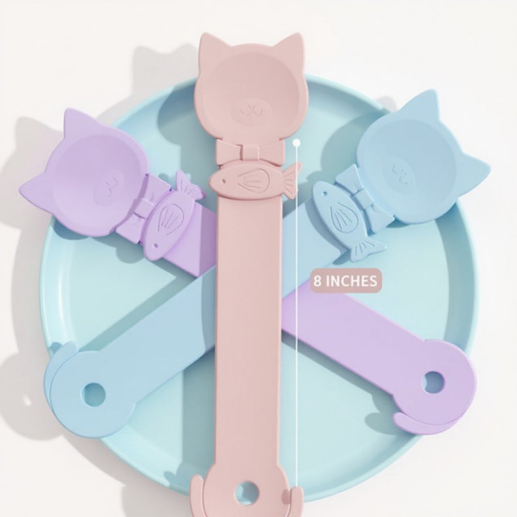 Anna-Kaci Cat Treat Tube Squeezer with Sliding Extruder Design for Wet Food and Puree Snacks 3-Piece Set