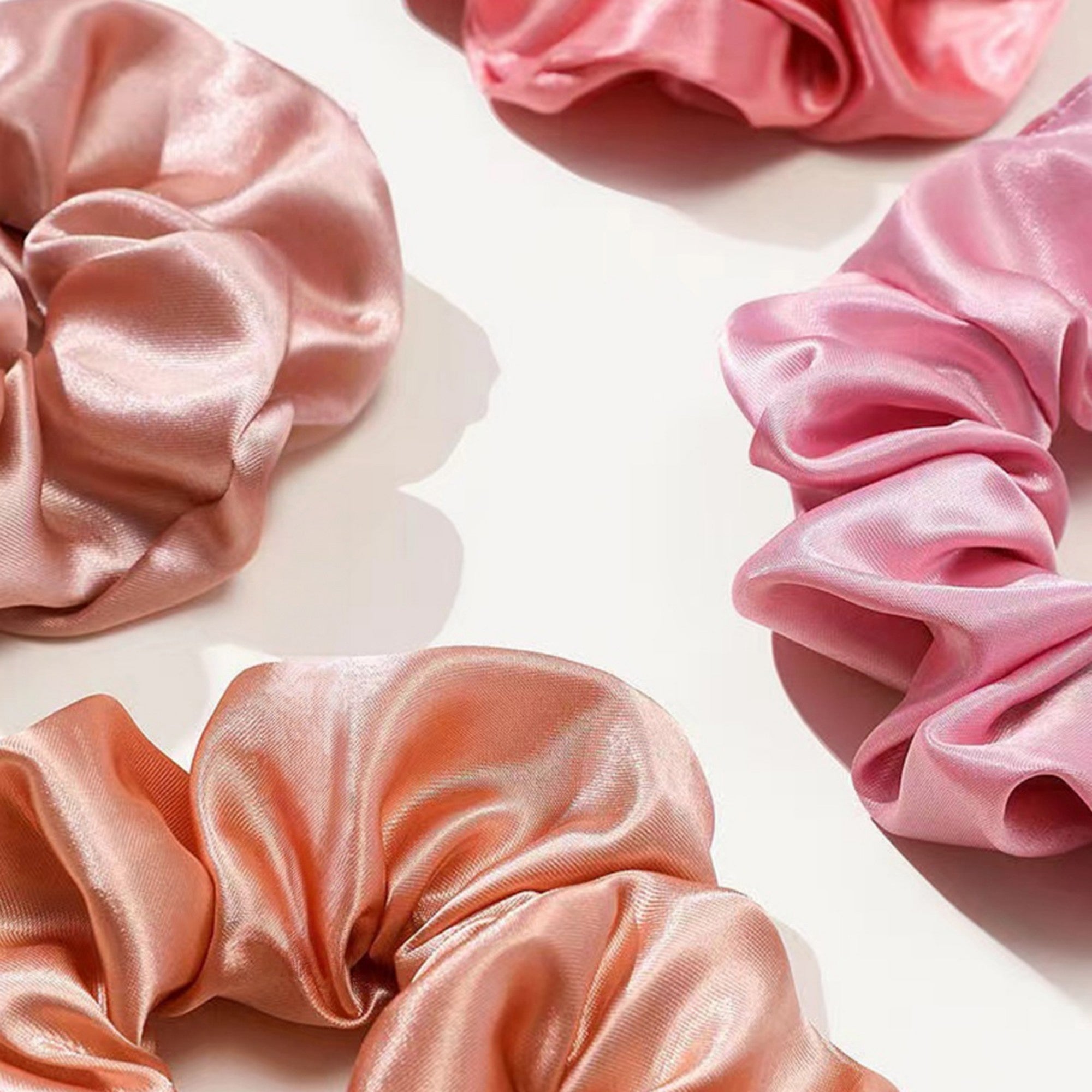 Anna-Kaci Women's Satin Hair Scrunchies 12-Piece Set with Soft Stretch Elastic and Smooth Shine Finish