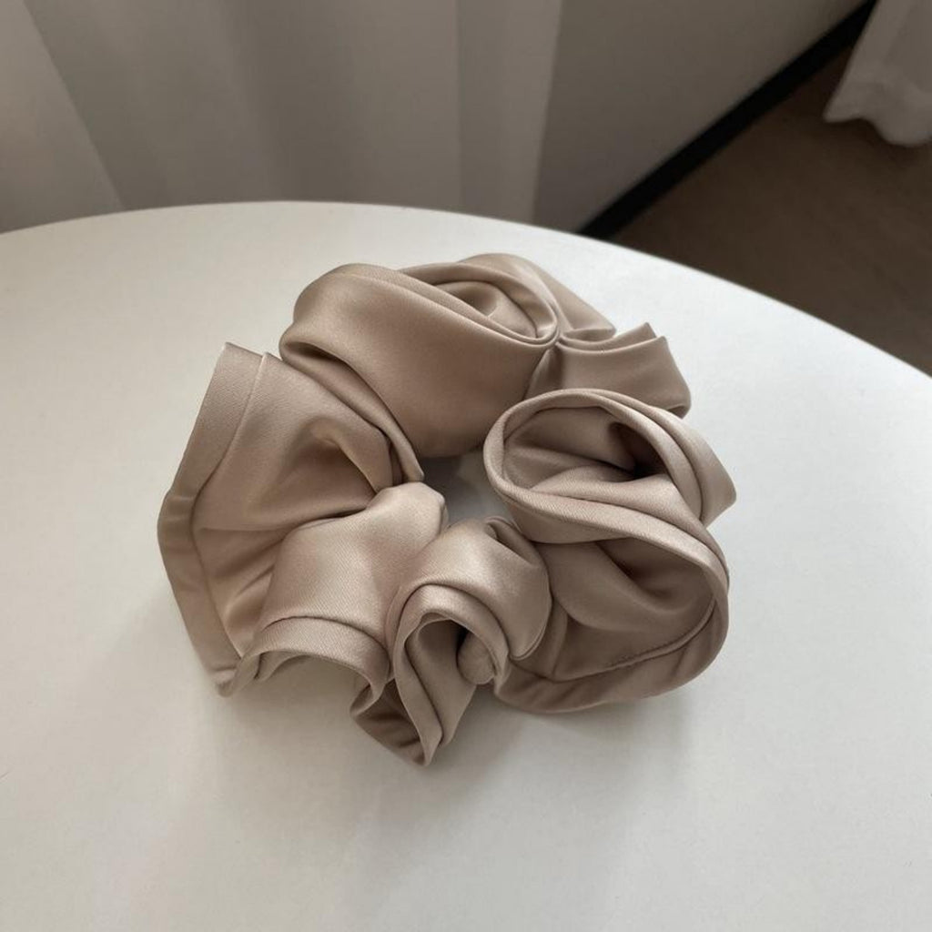 Anna-Kaci Women's Satin Hair Scrunchies 6-Piece Set with Soft Stretch Elastic and Smooth Lightweight Finish