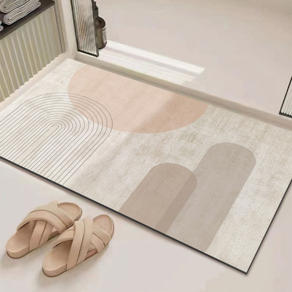 Anna-Kaci Anti Fatigue Kitchen Floor Mat with Geometric Line Pattern Cushioned Standing Rug for Sink Counter and Prep Areas