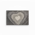 Anna-Kaci Plush Absorbent Bathroom Floor Mat with Heart Pattern Soft Textured Bath Rug for Tub Shower and Sink Areas
