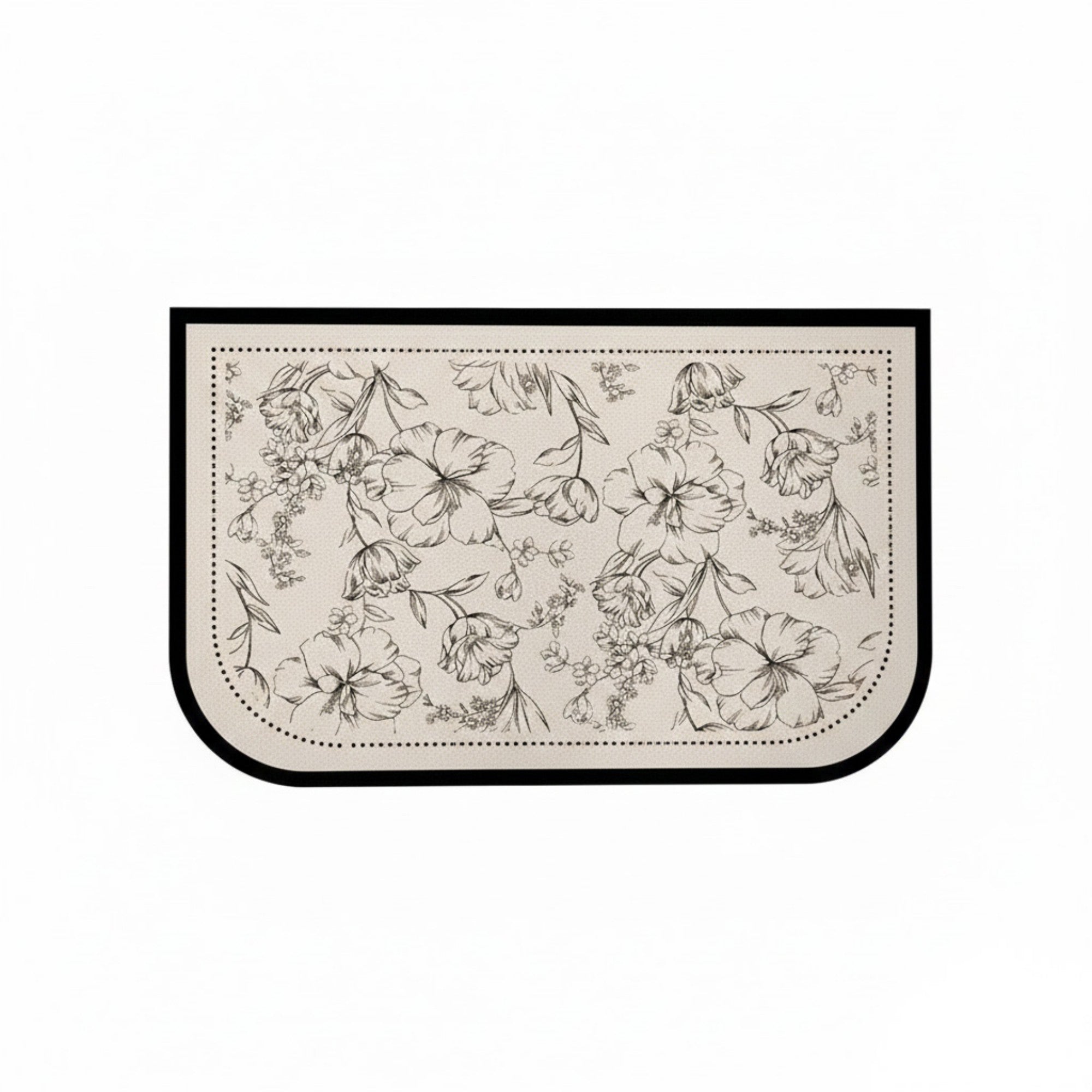 Anna-Kaci Anti Fatigue Kitchen Floor Mat with Floral Pattern Cushioned Standing Rug for Sink Counter and Prep Areas