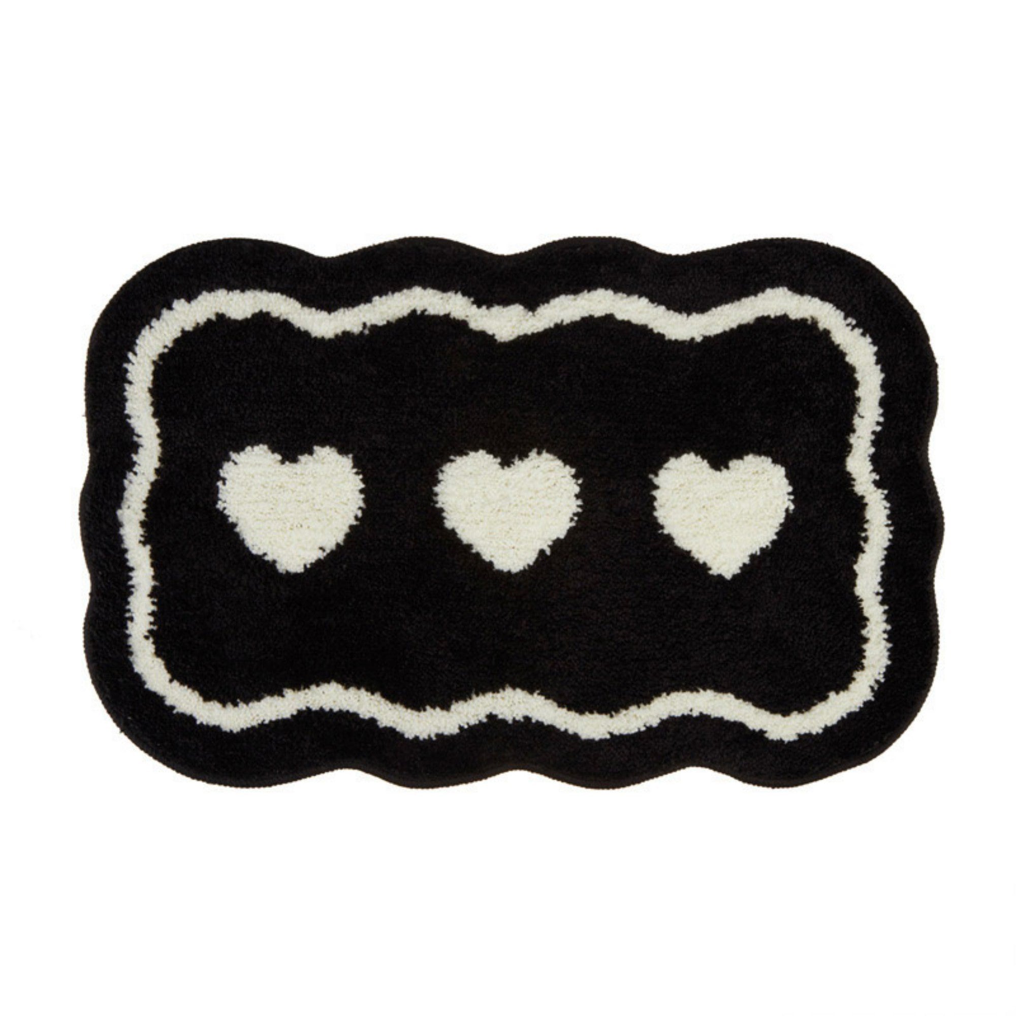 Anna-Kaci Abstract Floral Pattern Tufted Bath Mat Soft Bathroom Floor Rug