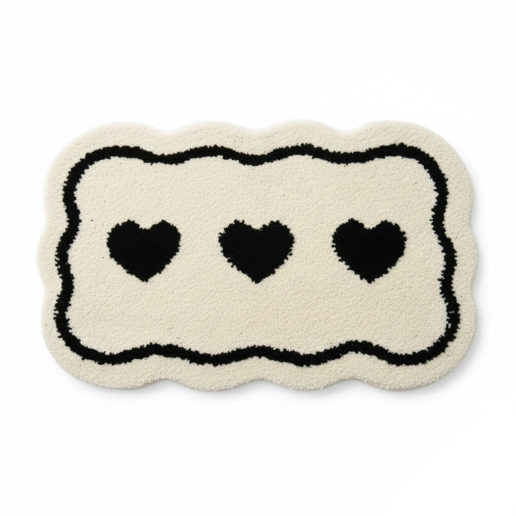 Anna-Kaci Abstract Floral Pattern Tufted Bath Mat Soft Bathroom Floor Rug