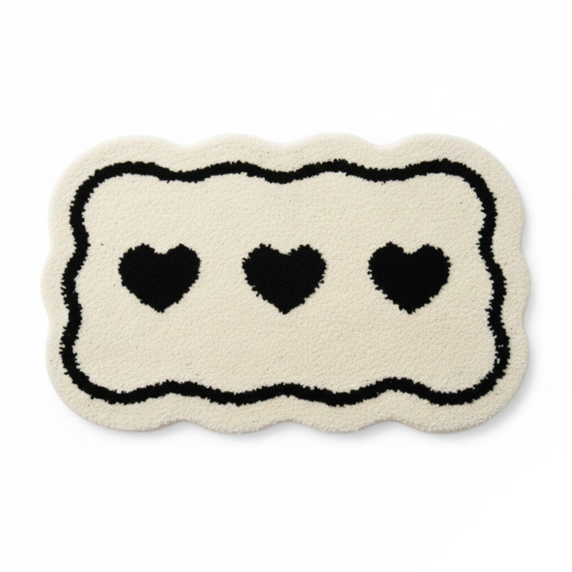 Anna-Kaci Abstract Floral Pattern Tufted Bath Mat Soft Bathroom Floor Rug