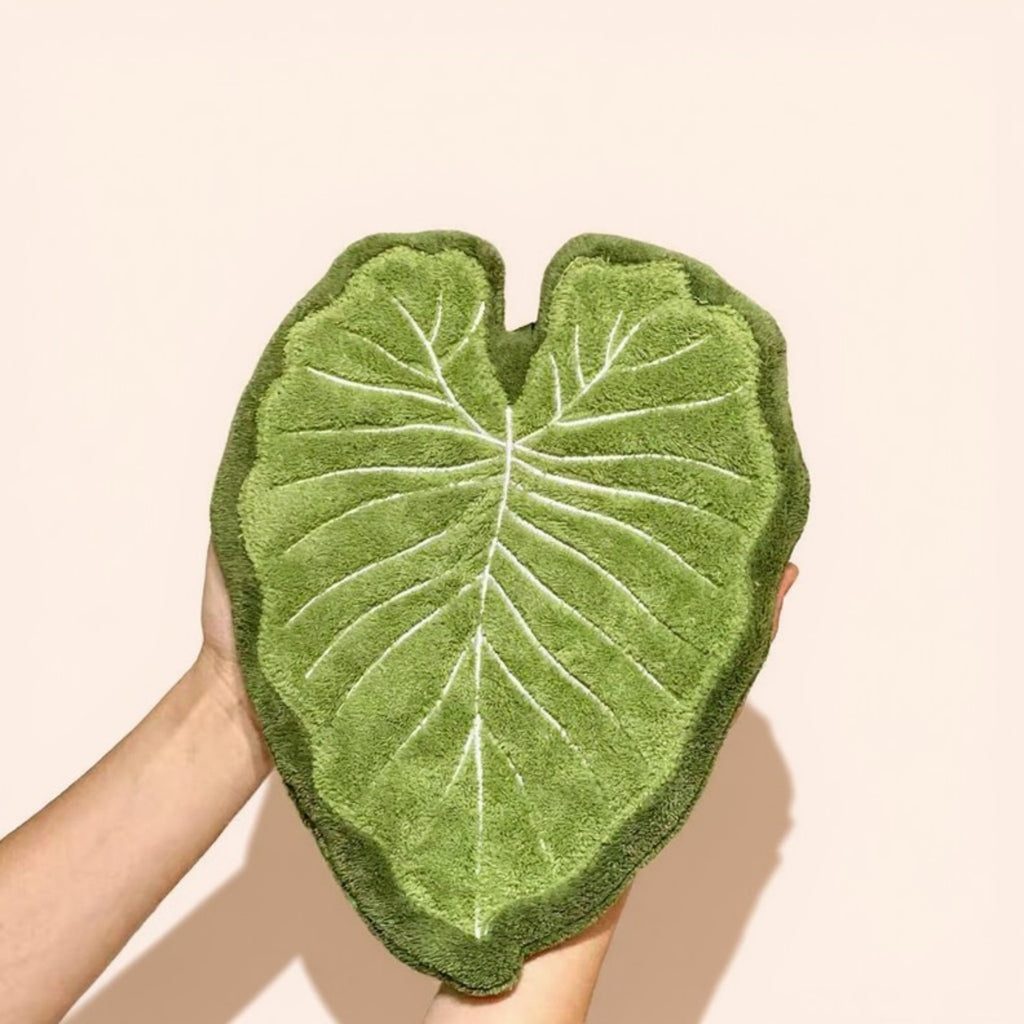 Anna-Kaci Soft Absorbent Hanging Hand Towels Leaf Shaped Reusable Cleaning Cloth with Loop 3 Pack