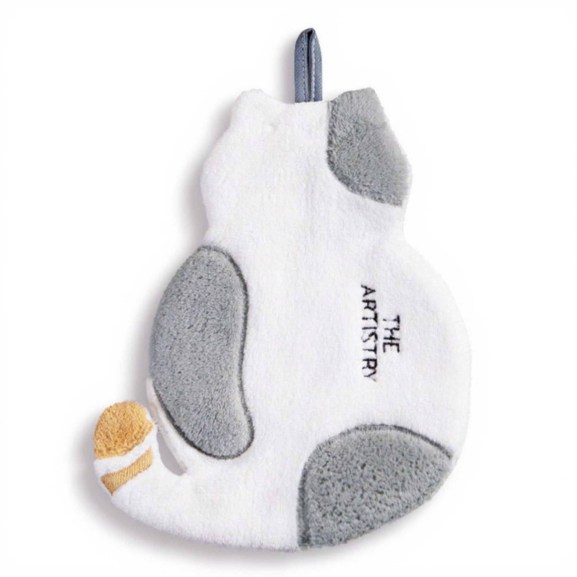 Anna-Kaci Soft Absorbent Hanging Hand Towel with Cat Shape Reusable Cleaning Cloth