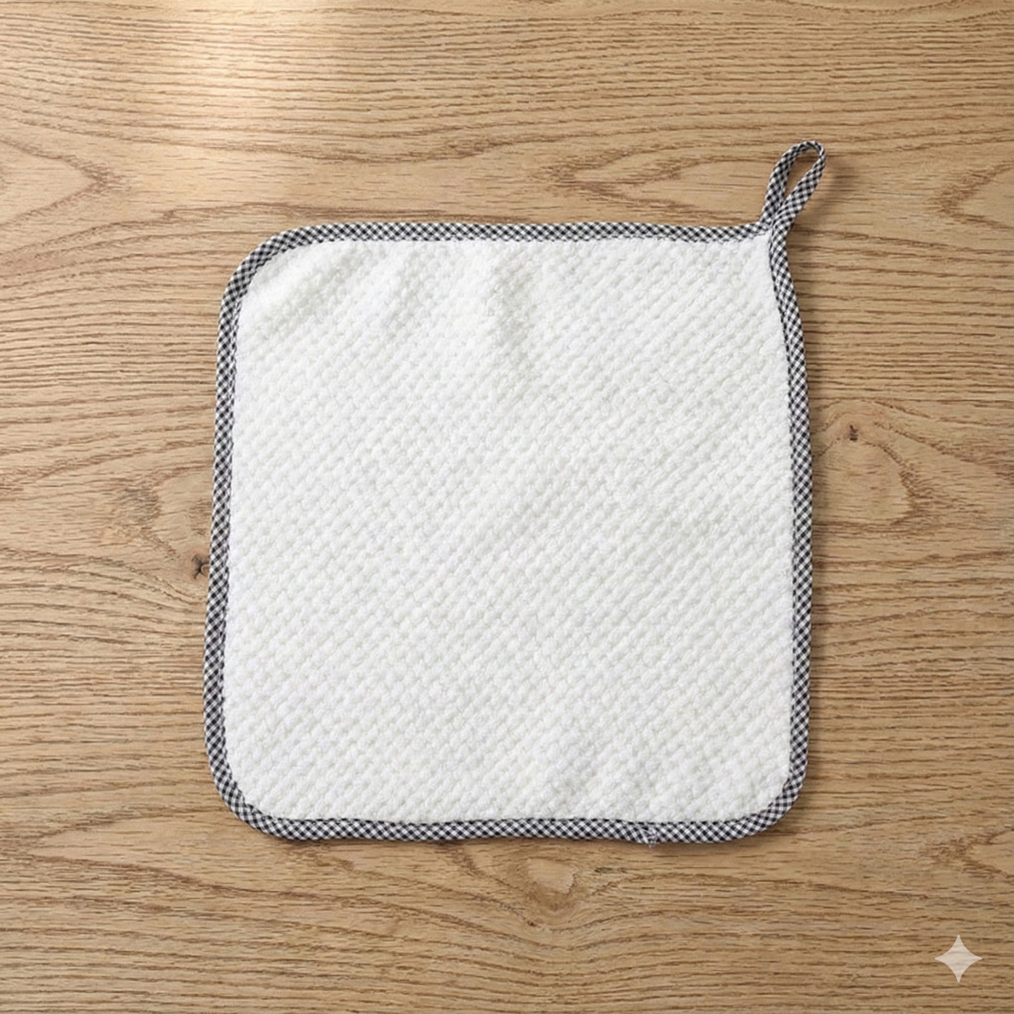 Anna-Kaci Textured Cleaning Dishcloths 6 Pack Reusable Absorbent Hanging Loop Design