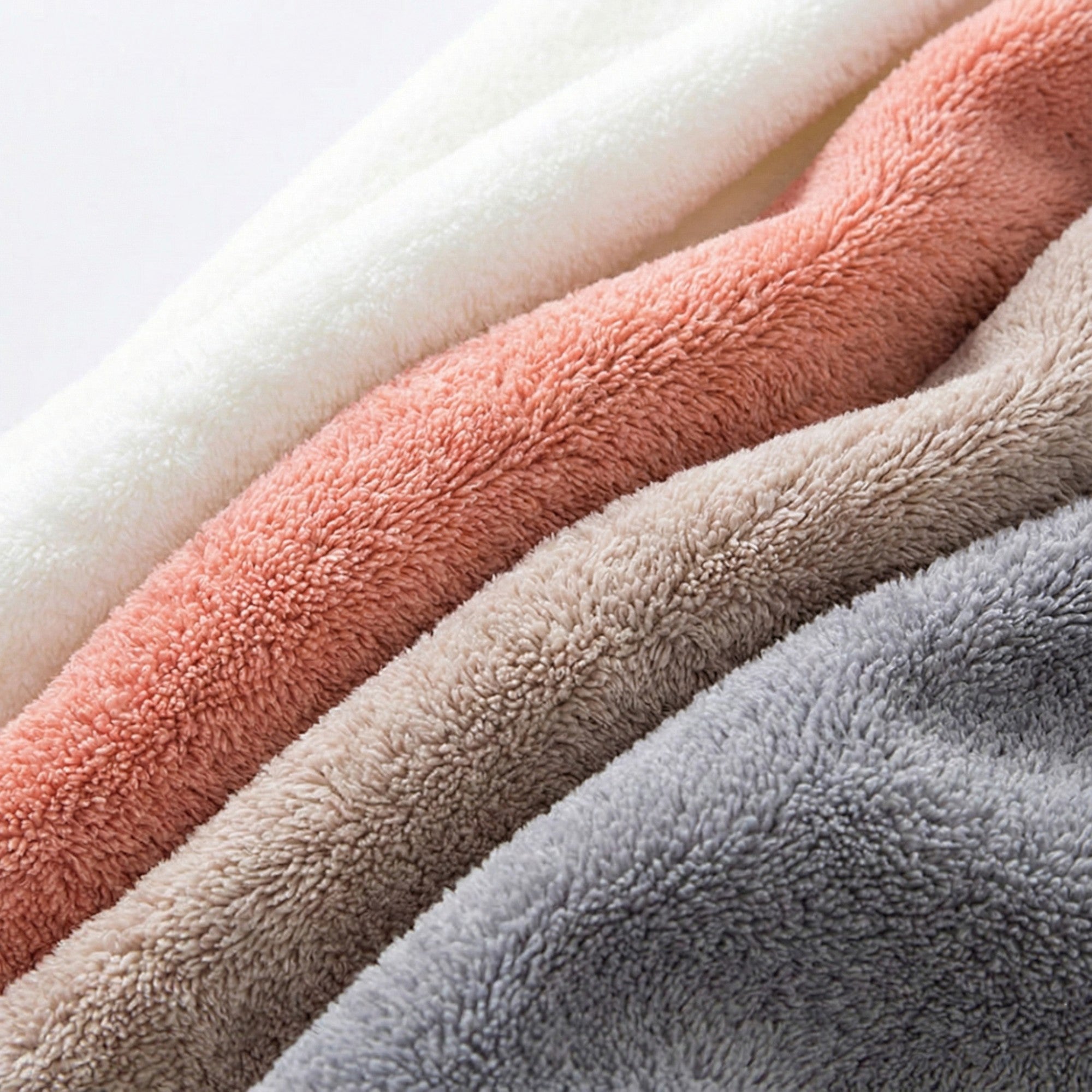 Alilang 5-PC Bow Hanging Microfiber Hand Towels Set Soft Plush Absorbent Design with Loop for Kitchen and Bathroom Use