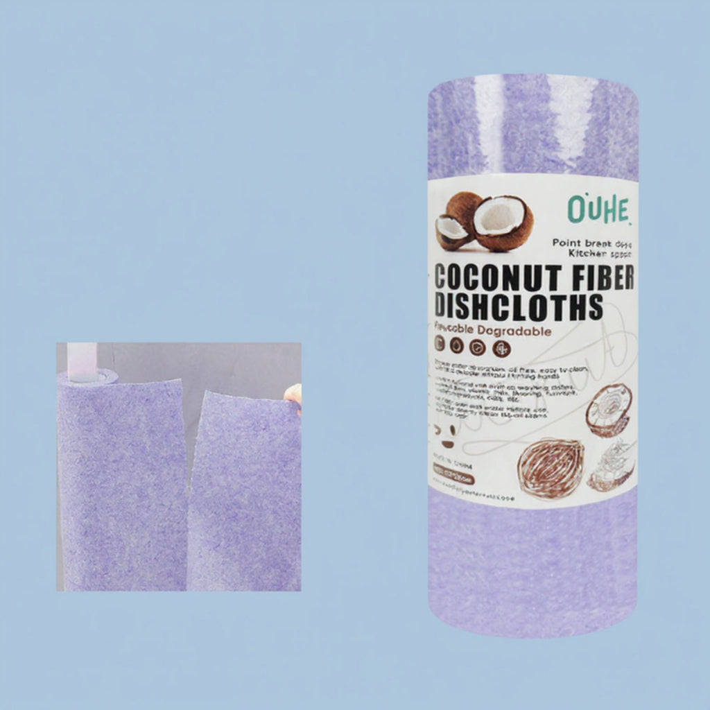 Alilang Coconut Fiber Cleaning Cloths 3 Piece Set Reusable Absorbent Kitchen Dish and Surface Cleaning Cloths