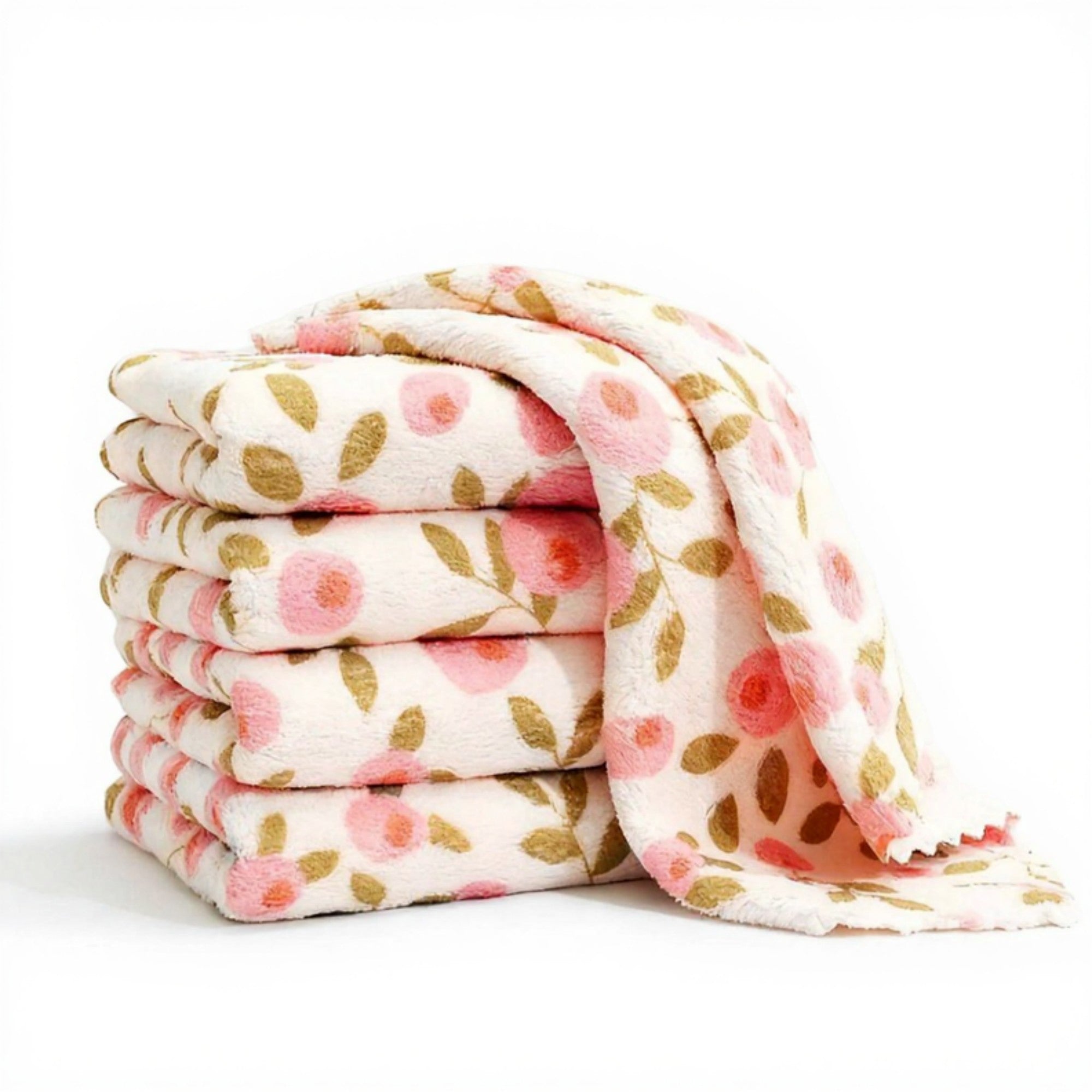 Alilang 5-PC Printed Microfiber Cleaning Towels Reusable Absorbent Kitchen and Household Wiping Cloths Set