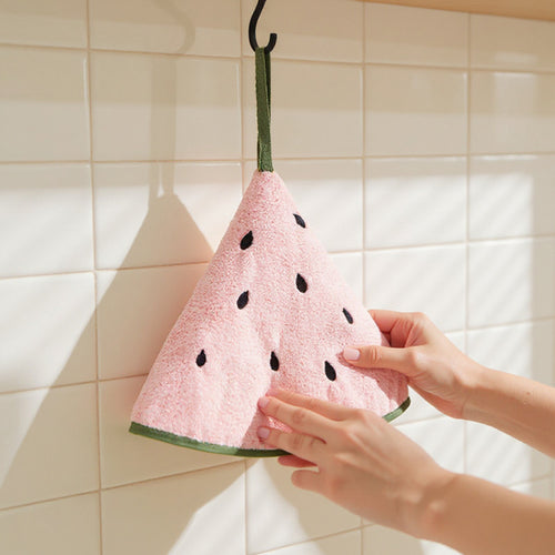Alilang Novelty Hanging Kitchen Cleaning Towel Soft Absorbent Reusable Microfiber Dish and Hand Towel