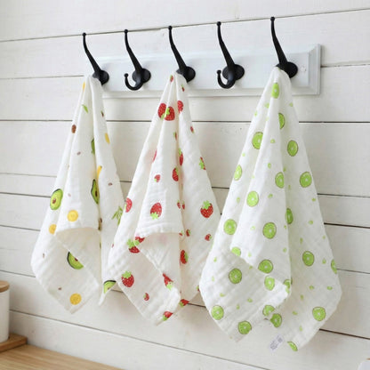 Alilang 3 Pack Fruit Print Kitchen Towels Lightweight Absorbent Reusable Dish Towels for Everyday Cleaning