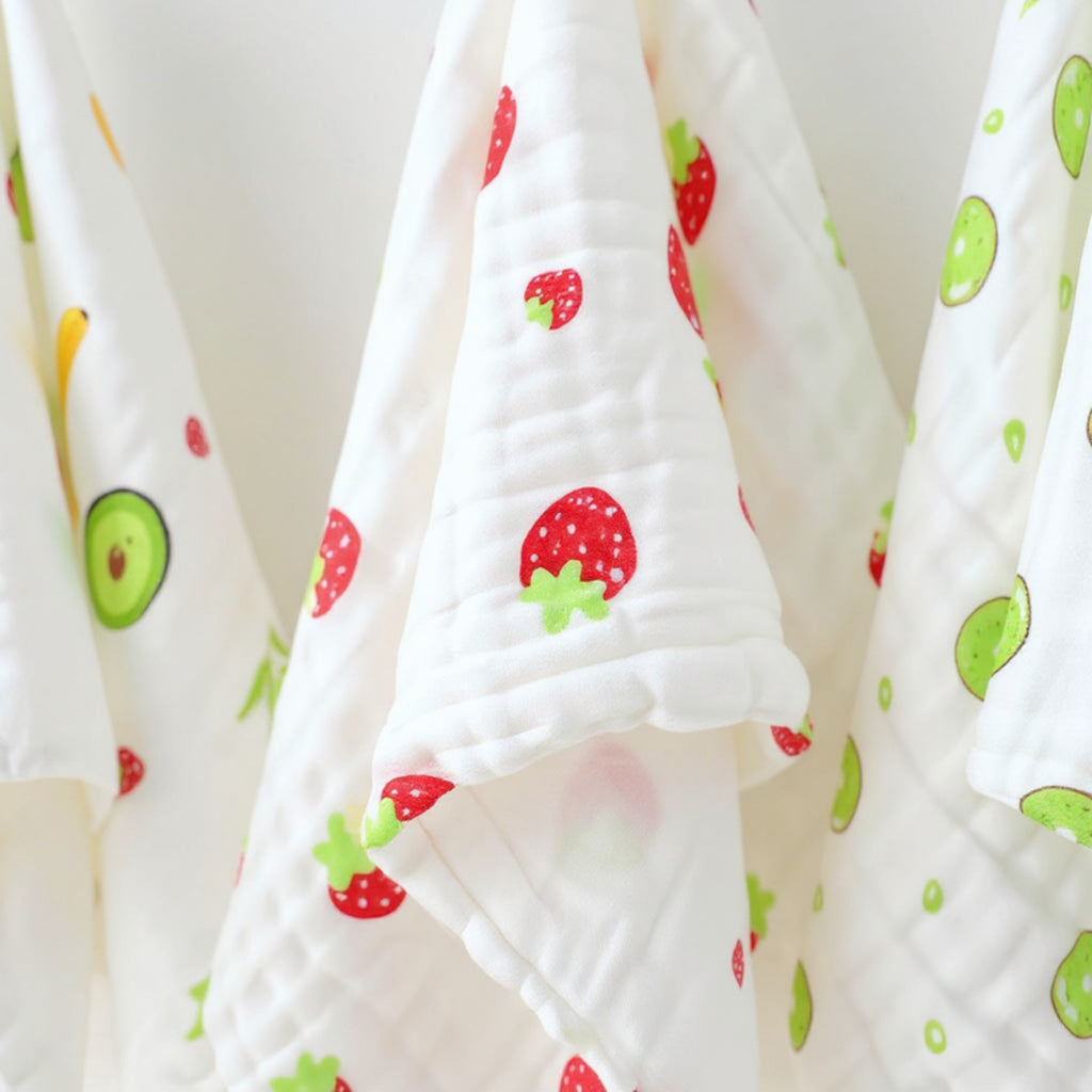 Alilang 3 Pack Fruit Print Kitchen Towels Lightweight Absorbent Reusable Dish Towels for Everyday Cleaning