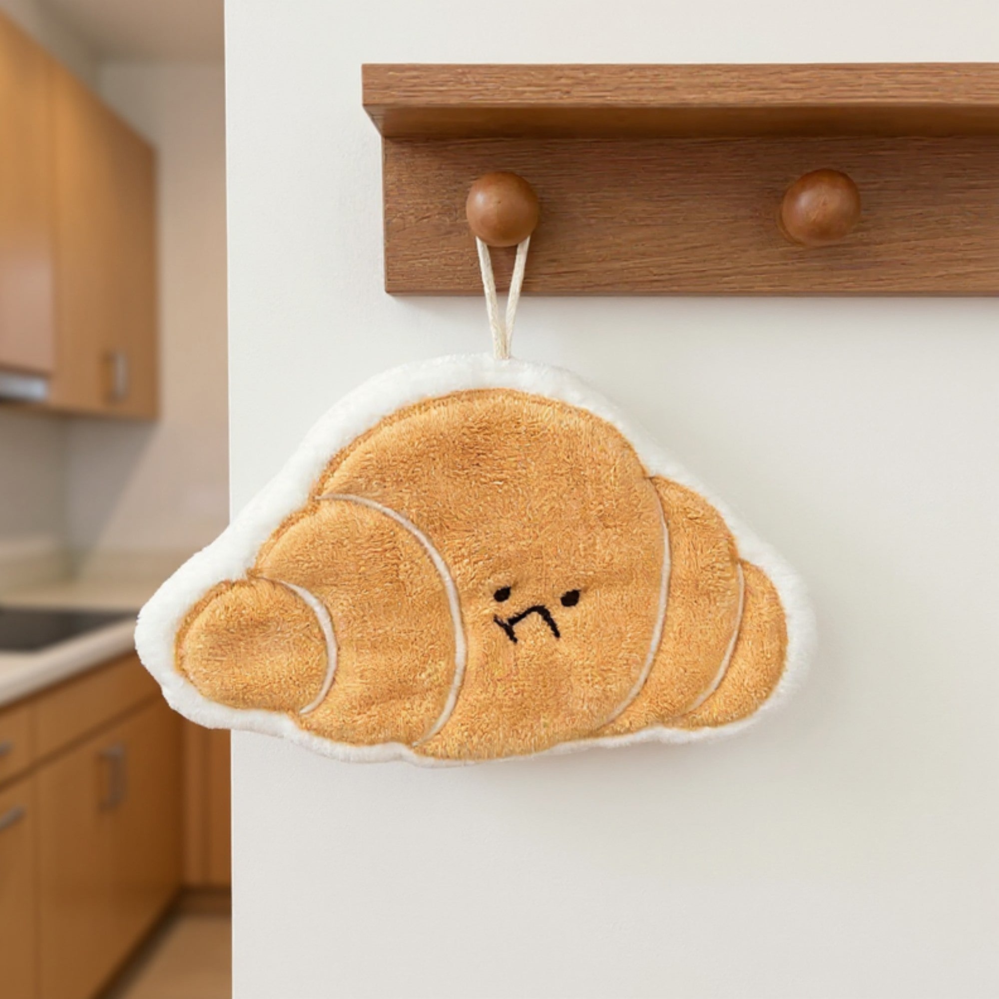 Alilang Croissant Shaped Plush Kitchen Sponge Soft Absorbent Reusable Dish Cleaning Sponge