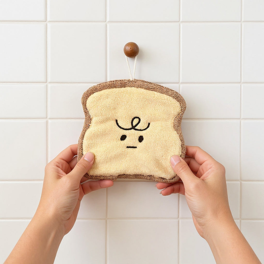 Alilang Croissant Shaped Plush Kitchen Sponge Soft Absorbent Reusable Dish Cleaning Sponge