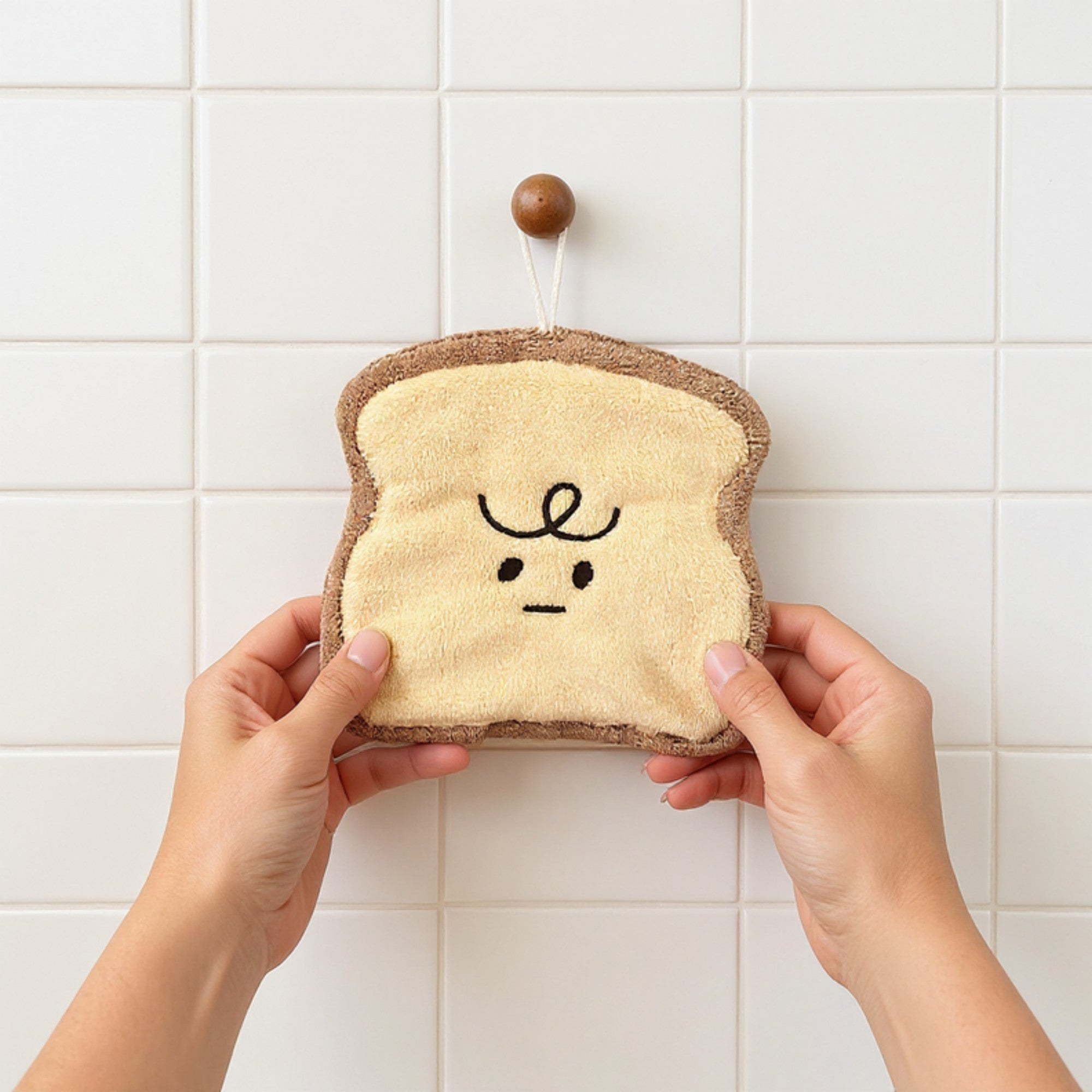 Alilang Croissant Shaped Plush Kitchen Sponge Soft Absorbent Reusable Dish Cleaning Sponge