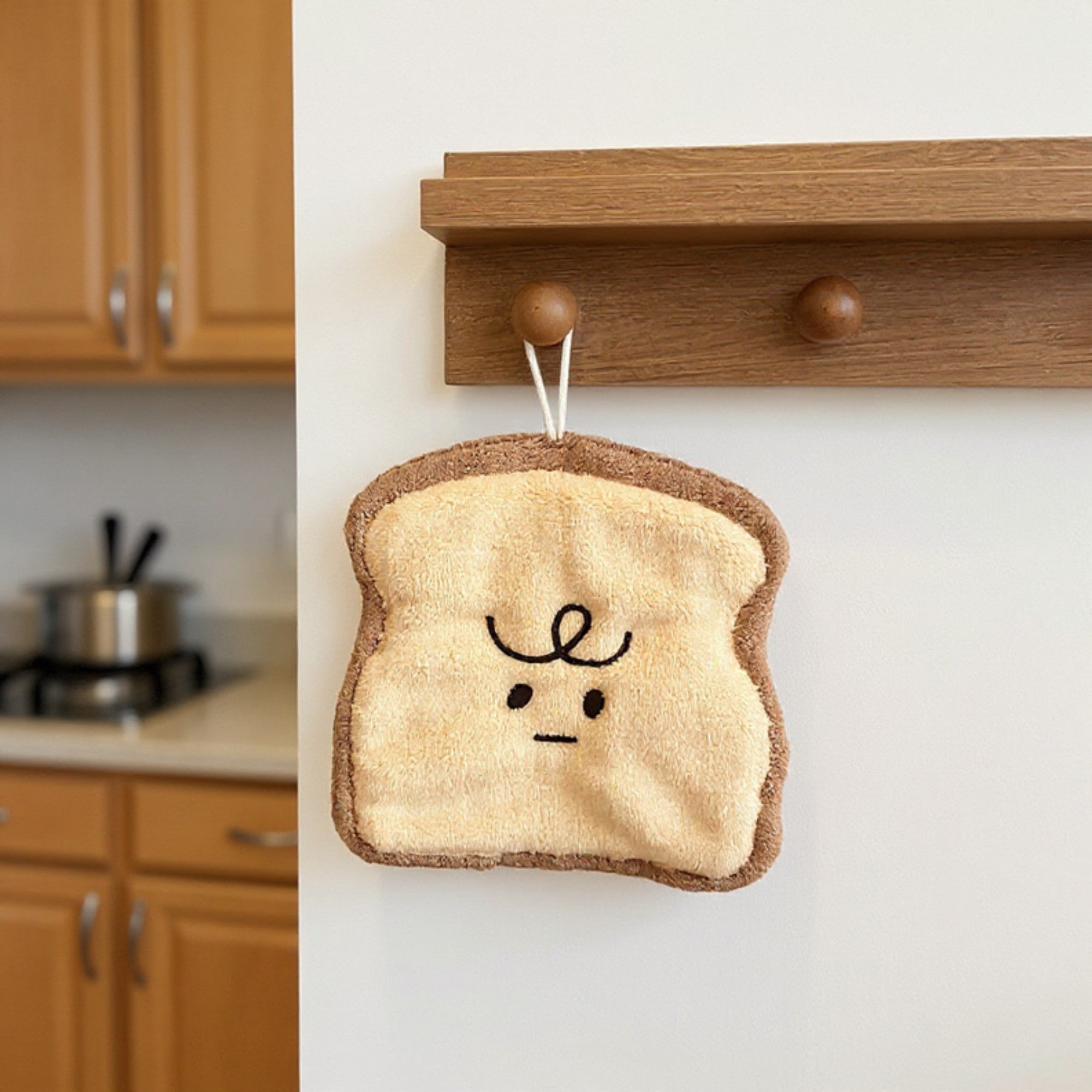 Alilang Croissant Shaped Plush Kitchen Sponge Soft Absorbent Reusable Dish Cleaning Sponge