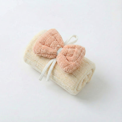 Alilang 3 Pack Hanging Kitchen Hand Towels Soft Absorbent Ribbed Towels with Decorative Bow and Loop